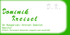 dominik kreisel business card